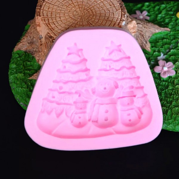 Силиконовая форма молд для эпоксидной смолы "Новогодняя елка"