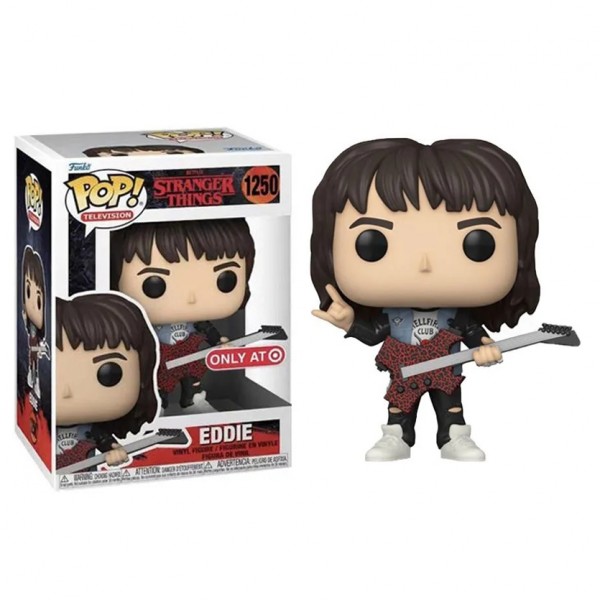 Фигурка Funko Pop Эдди Мансон с гитарой - Eddie with Guitar №1250 10 см