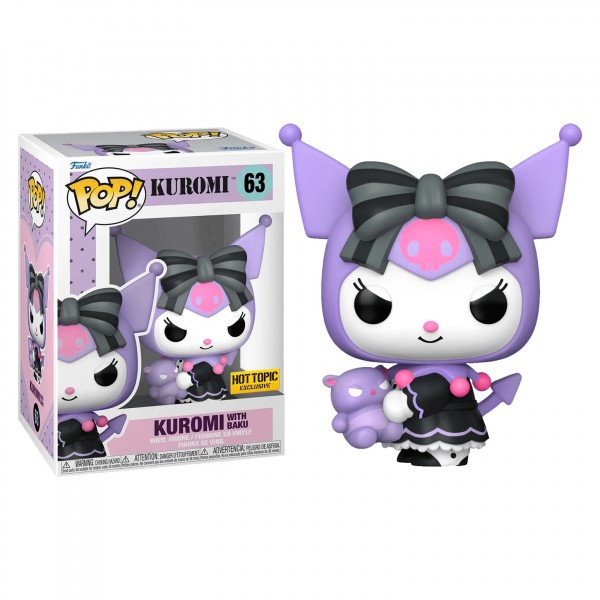 Фигурка Funko Pop Куроми с Баку - Kuromi with Baku №63 10 см 