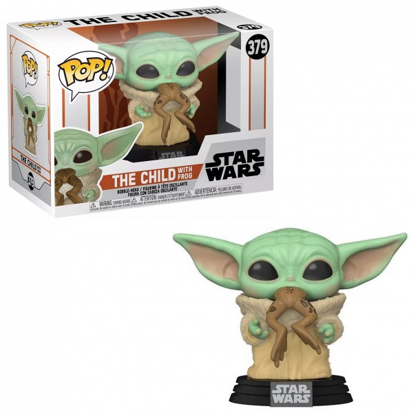 Фигурка Funko Pop Малыш Йода с лягушкой - The Child with Frog №379 10 см 