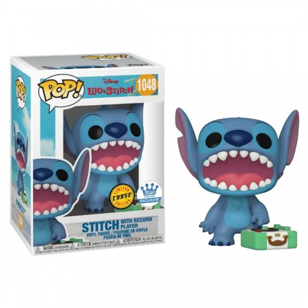 Фигурка Funko Pop Ститч с проигрывателем - Stitch with record player №1048 10 см